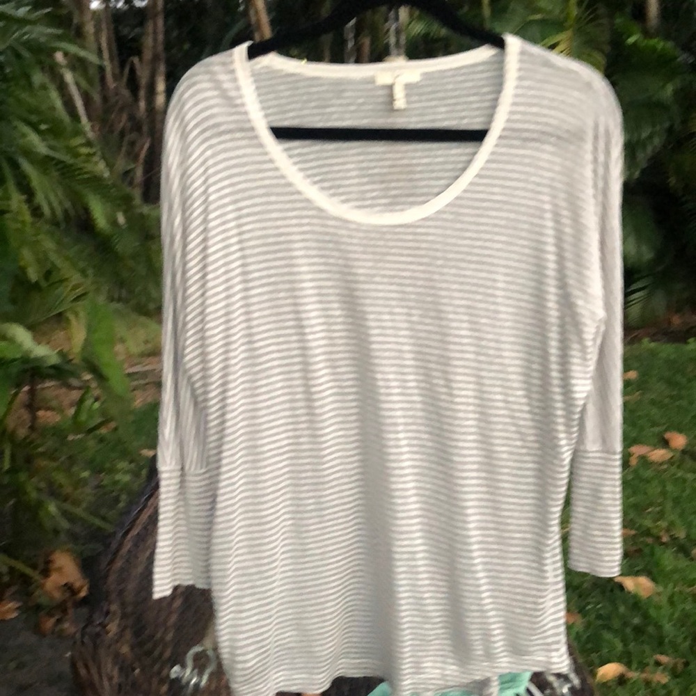 JOIE linen striped top, XS
